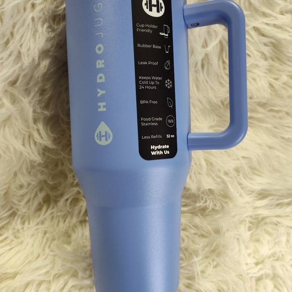 Poshmark Hydrojug 40oz traveler light blue core logo tumbler mug water b… - Picture 2 of 5